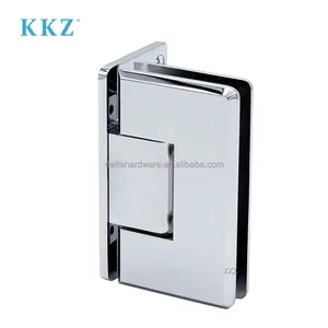 Black Hinge KKZ Bathroom Tempered Glass Doors Stainless Steel Accessories Hardware Frameless Shower Hinge Manufacturers