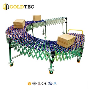 Goldtec Skate Wheel Container Laad- en losinstallatie Zwaartekrachttransportband Mobiele rolbaan Laadinstallatie voor vrachtwagen of paar - Product Image 2