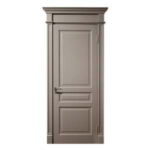 Puerta Principal Interior y Exterior de Madera Maciza de Diseño Moderno con Aislamiento Acústico y Cerradura para Casas - Product Image 2