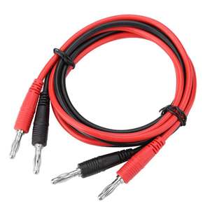Câbles de test multimètre avec pinces crocodiles et fiches banane 4 mm, fil durable et métal conducteur P1041 - Product Image 2