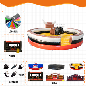 <span class=keywords><strong>Jeux</strong></span> de carnaval <span class=keywords><strong>en</strong></span> plein air de taureau de rodéo gonflable commercial château sautant de tour de taureau mécanique pour les enfants et les adultes - Product Image 4
