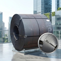 Bobine d'acier au carbone laminé à chaud Q235 ST37 ST52 3mm-10mm, dimensions personnalisées, bobine d'acier HR pour machines et construction structurelle