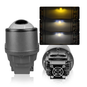 Fari Fendinebbia LED Universali 3.0 Biled Bianco+Giallo per Auto, Proiettore 3 Pollici H3 H8 H16 H11 12V con Ventola, Nuovi - Product Image 1