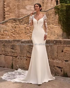 S0236F Envío Directo 2025 Nueva Venta Caliente Vestidos <span class=keywords><strong>de</strong></span> <span class=keywords><strong>Novia</strong></span> <span class=keywords><strong>de</strong></span> Alta Calidad Estilo Sirena/Trompeta - Product Image 1