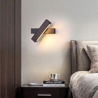 Lampe murale LED moderne nordique pour chevet et escaliers avec télécommande pour la maison et le bureau