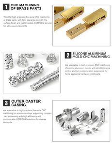 Gehard messing 5-assige <span class=keywords><strong>CNC</strong></span>-componenten, gebleekt voor Europese en Amerikaanse industriële fabrikanten - Product Image 6