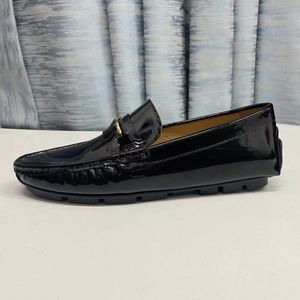 Elegantes Mocasines de Cuero Genuino para Hombre, Zapatos Casuales con Cierre Deslizante, Impermeables, Color Verde Perenne, para Otoño, Oficina, Ocio, Cómodos - Product Image 1