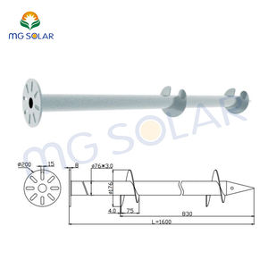 Composant de montage solaire d'ancrage de <span class=keywords><strong>poteau</strong></span> de vis au sol en acier galvanisé à usage commun - Product Image 4