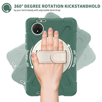Pour Redmi Pad SE 8.7 "2024 Triple Couches Combo Étui Antichoc avec 360 Rotation Stand Épaule Ceinture