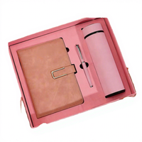 Coffret Cadeau d'Affaires de Luxe Personnalisé A5 : Carnet Exécutif Isotherme, Couverture en Cuir Rigide, Boîte Incluse