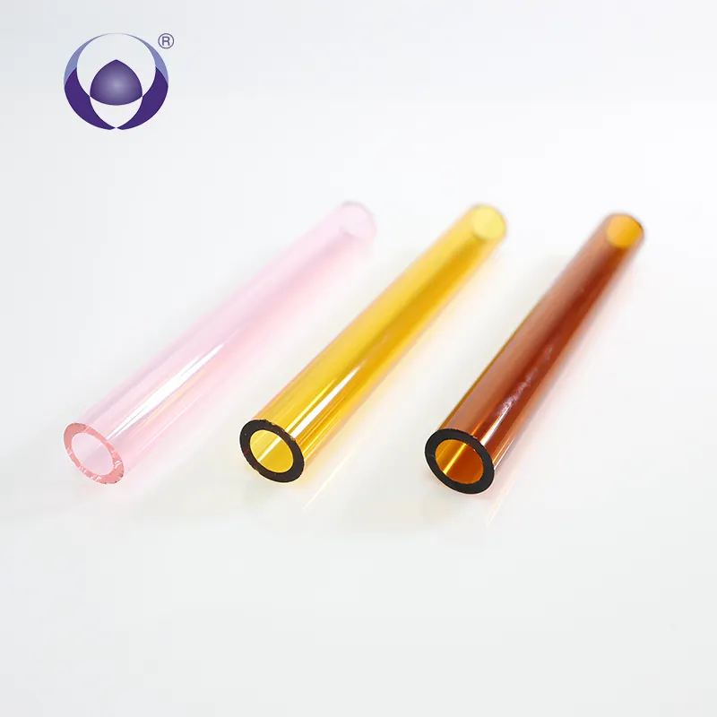 La FÁBRICA DE TYGLASS proporciona directamente tubos coloreados al por mayor tubo de vidrio borosilicato