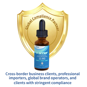 OEM/ODM Gotas Veganas de 5-MTHF L-Metilfolato 15mg con Metil B12, Suplemento de Vitamina B9 y B12, Cumple con las Normas de EE. UU./UE - Product Image 2