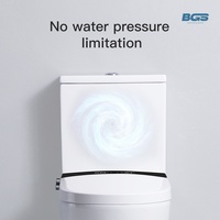 Offre Spéciale – WC intelligent en céramique à double chasse, réservoir encastré, à poser au sol, siphon en S, équipement sanitaire pour hôtels, structure monobloc incluse