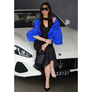 Vestido Tropea de Seda Italiana en Color Negro - Product Image 5