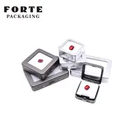 Forte Square Silver Metal Gemstone Boxes