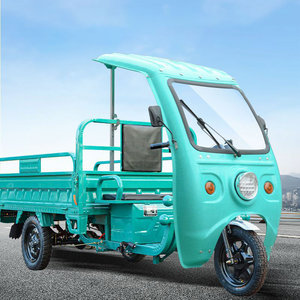Elektrikli ağır motosiklet kamyon kargo kutusu ve kabin ile 3 tekerlekli üç tekerlekli üç tekerlekli bisiklet kargo üç tekerlekli bisiklet - Product Image 2