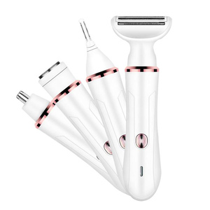 เครื่องกำจัดขน 4 in 1 พร้อมเครื่อง<span class=keywords><strong>ต</strong></span>ัดแต่งขนไฟฟ้า ชุดอุปกรณ์<span class=keywords><strong>ต</strong></span>ัดผมพร้อมแปรงสำหรับผู้หญิง - Product Image 2