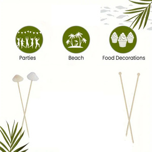 Stuzzicadenti in bambù usa e getta bianchi a forma <span class=keywords><strong>di</strong></span> conchiglia, squisiti, molto venduti, <span class=keywords><strong>per</strong></span> addii al nubilato e decorazioni <span class=keywords><strong>per</strong></span> <span class=keywords><strong>feste</strong></span> <span class=keywords><strong>di</strong></span> matrimonio - Product Image 2
