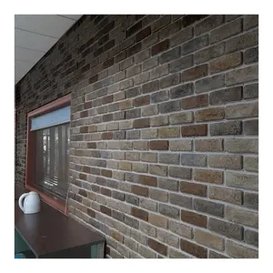 NEU 3d decorative pu stone wall panels polyurethane art home natural brick sheet panel luxury wall panel exterior and interior