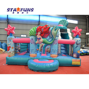 Thiết kế mới Nàng Tiên Cá chủ đề <span class=keywords><strong>Inflatable</strong></span> thư bị trả lại Nhà trượt Combo nhảy bouncy lâu đài nàng tiên cá <span class=keywords><strong>Inflatable</strong></span> Bouncer lâu đài - Product Image 1