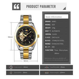 ODM/OEM Custom Logo Luxury Automatic <b>Watch</b> <b>Men</b> <b>Watch</b> Waterproof Stainless Steel Band Analog Dial Moon Phase Business Wristwatch - Product Image 5