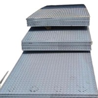 Plaque d'acier galvanisée à chaud à motif damier antidérapante pour marches d'escalier, pour la sécurité des sols industriels et la construction