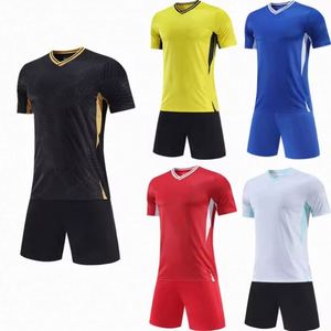 เสื้อฟุตบอลออกแบบเอง ชุดยูนิฟอร์มสั่งทำพิเศษ พิมพ์ลายด้วยความร้อน เสื้อทีมฟุตบอลสำหรับฝึกซ้อม กางเกงขาสั้นสำหรับผู้ชาย - Product Image 1