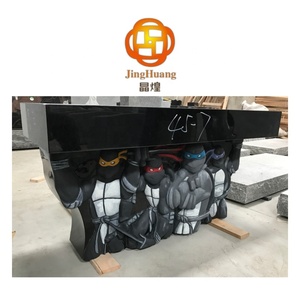 Bancs en granit noir gravés de la série de dessins animés Tortues <span class=keywords><strong>Ninja</strong></span>, pierres tombales et monuments - Product Image 5