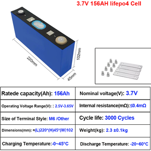 แบตเตอรี่ลิเธียมไอออน156Ah 218Ah 169Ah 3.7V พร้อมรหัส QR สำหรับยานพาหนะ/รถจักรยานยนต์ catl NMC แบบปริซึม - Product Image 2