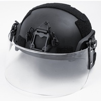 Casque tactique, accessoire de cyclisme, visière protectrice transparente détachable, lunettes anti-vent, anti-cerne CS, tendance