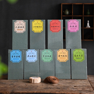 Bobines d'encens au bois de santal, aromathérapie naturelle, anti-odeur, répulsif moustiques domestique, non toxique, origine Dehua - Product Image 2