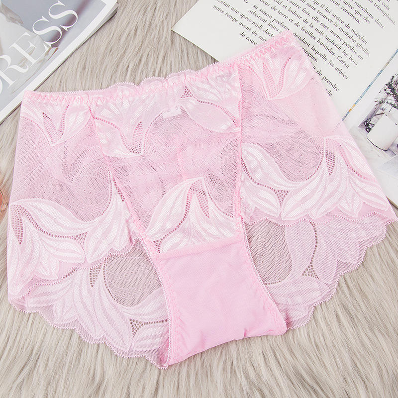 Wholesale New High Quality Fashionable Transparent Sexy Lace Ladies Underwear Breathable Panties for Women
