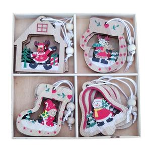 Nuevo Adorno Navideño de Madera con Diseño de Dibujos Animados; Suministros Decorativos para el Hogar; Elegante Caja de Regalo con Bolsa de Accesorios - Product Image 5