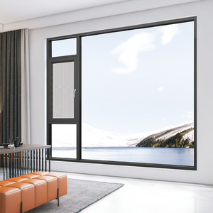 หน้าต่างอลูมิเนียมมาตรฐานยุโรปแบบพรีเมียม พร้อมฉนวนกันความร้อน กระจกนิรภัยแบบ Low-E สำหรับโรงแรมและโรงพยาบาล ทั้งแบบพาโนรามาและแบบเปิด-ปิด - Product Image 2