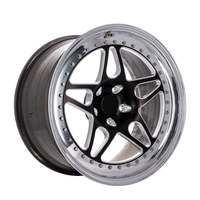 Jantes Beadlock personnalisées en aluminium forgé 15x9 15x10 15x12 noires M.75 pour course de dragster Corvette C5 C6 C7 Z06
