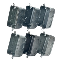 Boîtier de jonction métallique galvanisé sur mesure à une seule fente, sept découpes de 1 pouce, conception ignifuge, oreilles externes durables