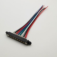 Connecteur Pogo Pin magnétique en nylon à sertissage rapide pour fil soudé, borne rapide 2-8P, haute intensité, étanche, pour recharge