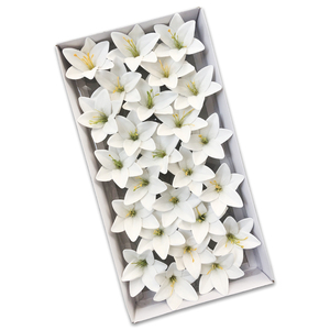 สบู่ดอกไม้ลิลลี่สำหรับตกแต่งช่อดอกไม้กลิ่นหอมสง่างามวันแม่ - Product Image 1