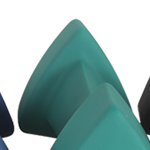 Haltères triangulaires personnalisables avec logo, poids colorés, haltères en plastique - Product Image 6