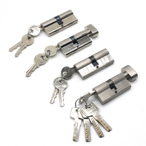 ล็อคประตูทรงกระบอกแบบมีร่องล็อคทองเหลืองกุญแจหลักทรงกระบอกรุ่นยุโรป - Product Image 2