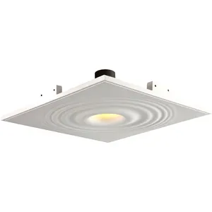 Nuevo diseño Onda de agua Empotrada Montada Sin marco Led Yeso Empotrado Luz de pared Gu10 Techo Paneles de yeso Precios de luz