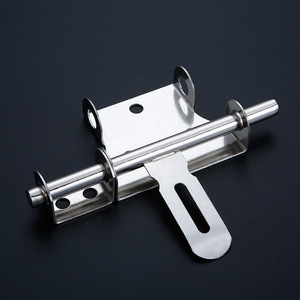 กลอนประตูสแตนเลส 304 แบบหนา สองทิศทาง พร้อมตัวล็อคสำหรับประตูหน้าต่าง - Product Image 4