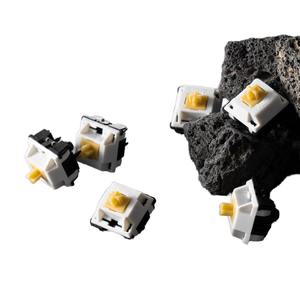 Boîte de commutation à chaud à 5 broches Yellow Axis, 45 interrupteurs de clavier tactiles silencieux - Product Image 2