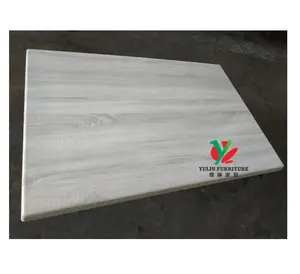 Square werzalit wood table tops for restaurant cafe
