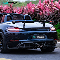 Paktechz Prepreg Carbody en fibre de carbone diffuseur de lèvre de pare-chocs arrière pour Porsche 718 Cayman Boxster 982