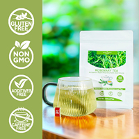 Feuilles de romarin naturelles fraîches de qualité supérieure, herbes aromatiques, thé chinois biologique minceur et bien-être, en vrac, emballage personnalisé en sachet
