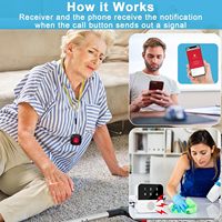 ANGUS Système d'alarme d'appel SOS Hôte Tuya Smart Wifi Alarme sans fil Appel d'urgence Bouton de panique SOS Caregiver Pager pour personnes âgées