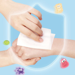 Lingettes désinfectantes Beswell à 75 % d'alcool, désinfectant pour les mains, mini-pack portable, grande taille - Product Image 2