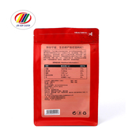 Sachet mat avec impression personnalisée sacs en plastique refermable avec fermeture éclair à fond plat en feuille d'aluminium pour chips