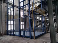 Ascenseur vertical électrique pour marchandises, élévateur de fret d'entrepôt, plateforme élévatrice hydraulique pour palettes